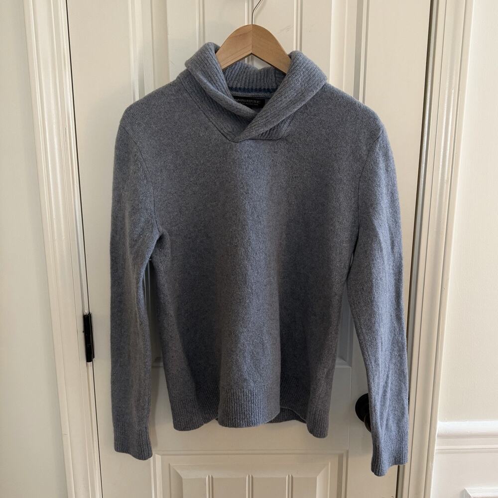 Banana Republic 100% Merino Wool Sweater Women’s Size Medium Slate Blue